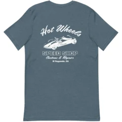 Hot Wheels Speed Shop Embroidered Blue T-Shirt