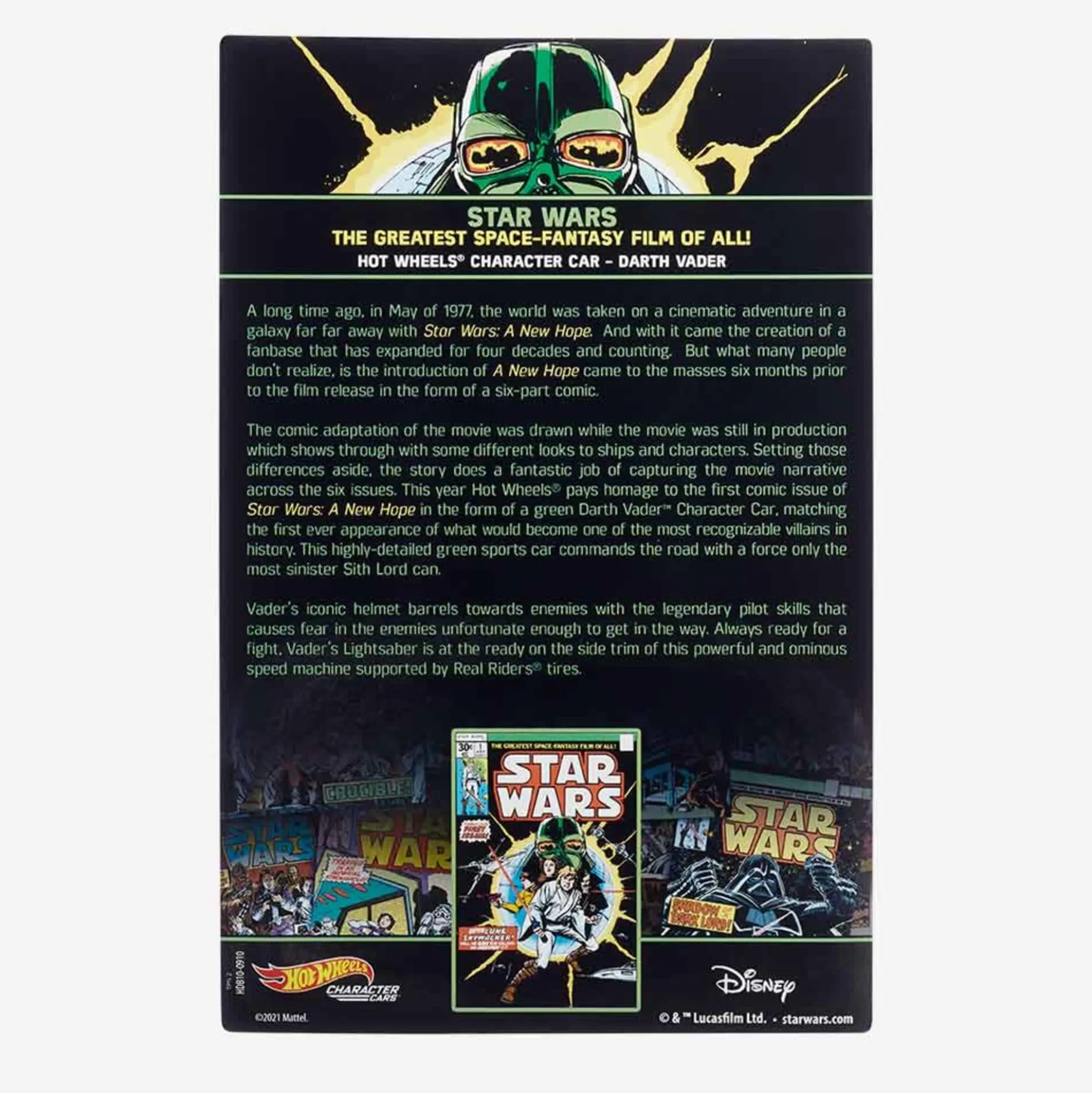 HOT WHEELS STAR WARS Green DARTH VADER