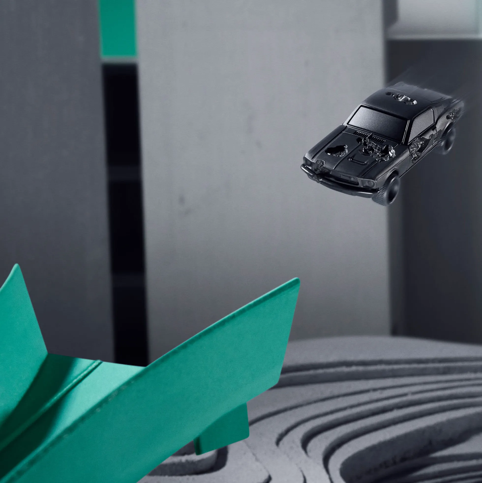 Hot Wheels x Daniel Arsham Eroded Ford Mustang
