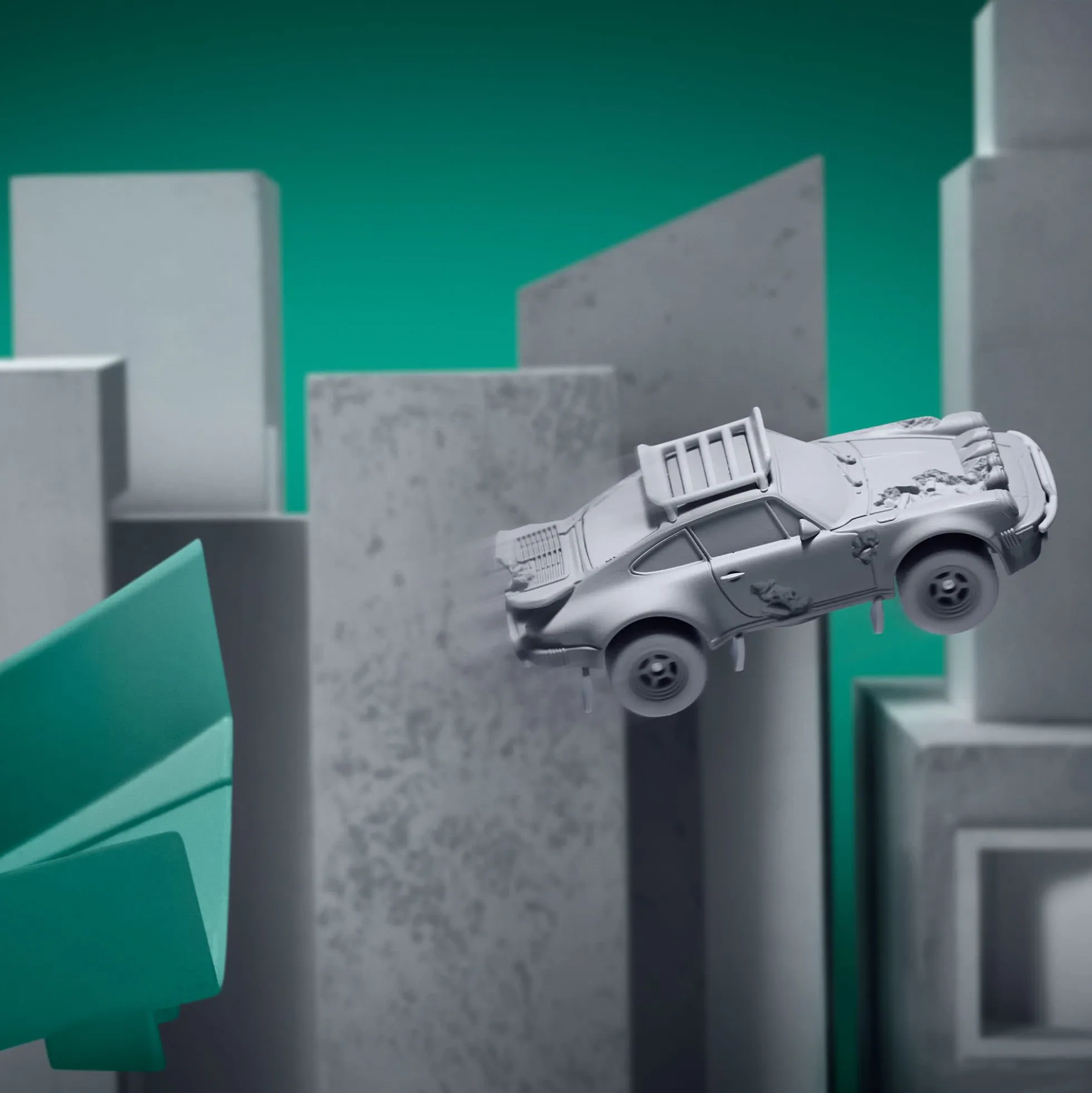 Hot Wheels x Daniel Arsham Eroded Porsche Safari