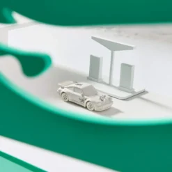 Hot Wheels x Daniel Arsham Eroded Porsche 930 and Rally Case