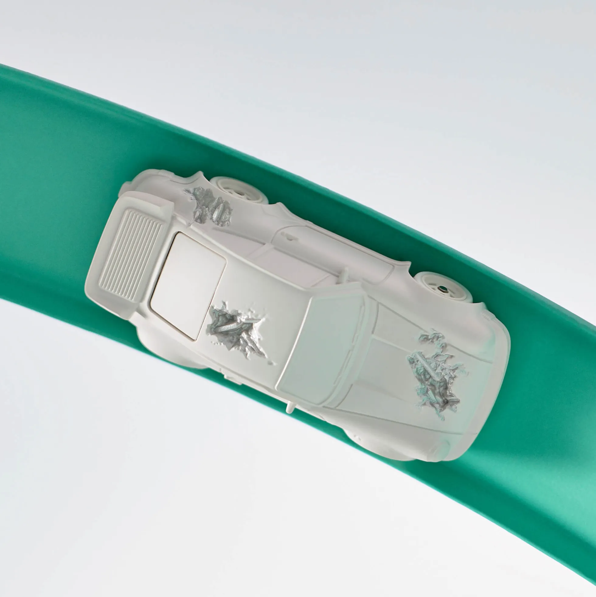 Hot Wheels x Daniel Arsham Eroded Porsche 930 and Rally Case