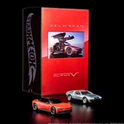 Hot Wheels x DeLorean DMC-12 & Alpha5 Collector Set