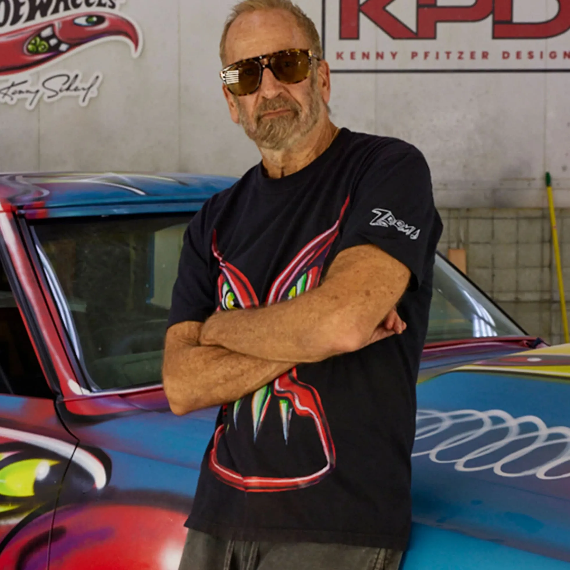 Hot Wheels x Kenny Scharf Black T-Shirt