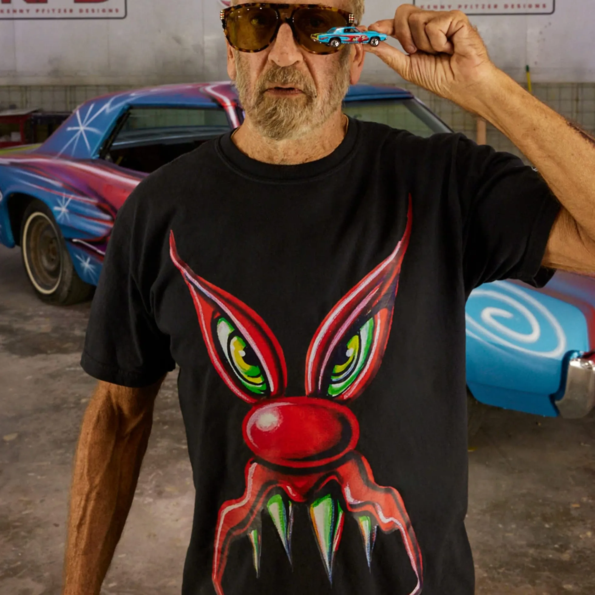 Hot Wheels x Kenny Scharf Black T-Shirt