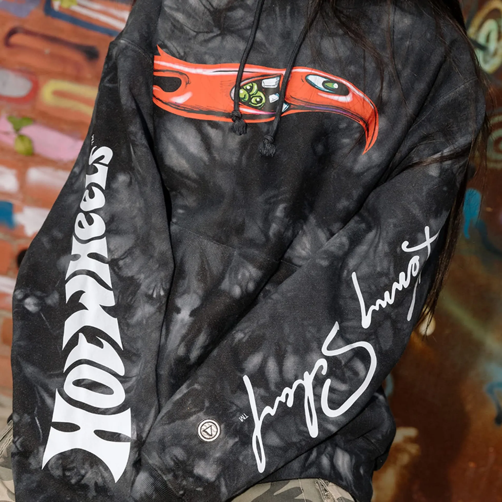 Hot Wheels x Kenny Scharf Black Tie Dye Hoodie
