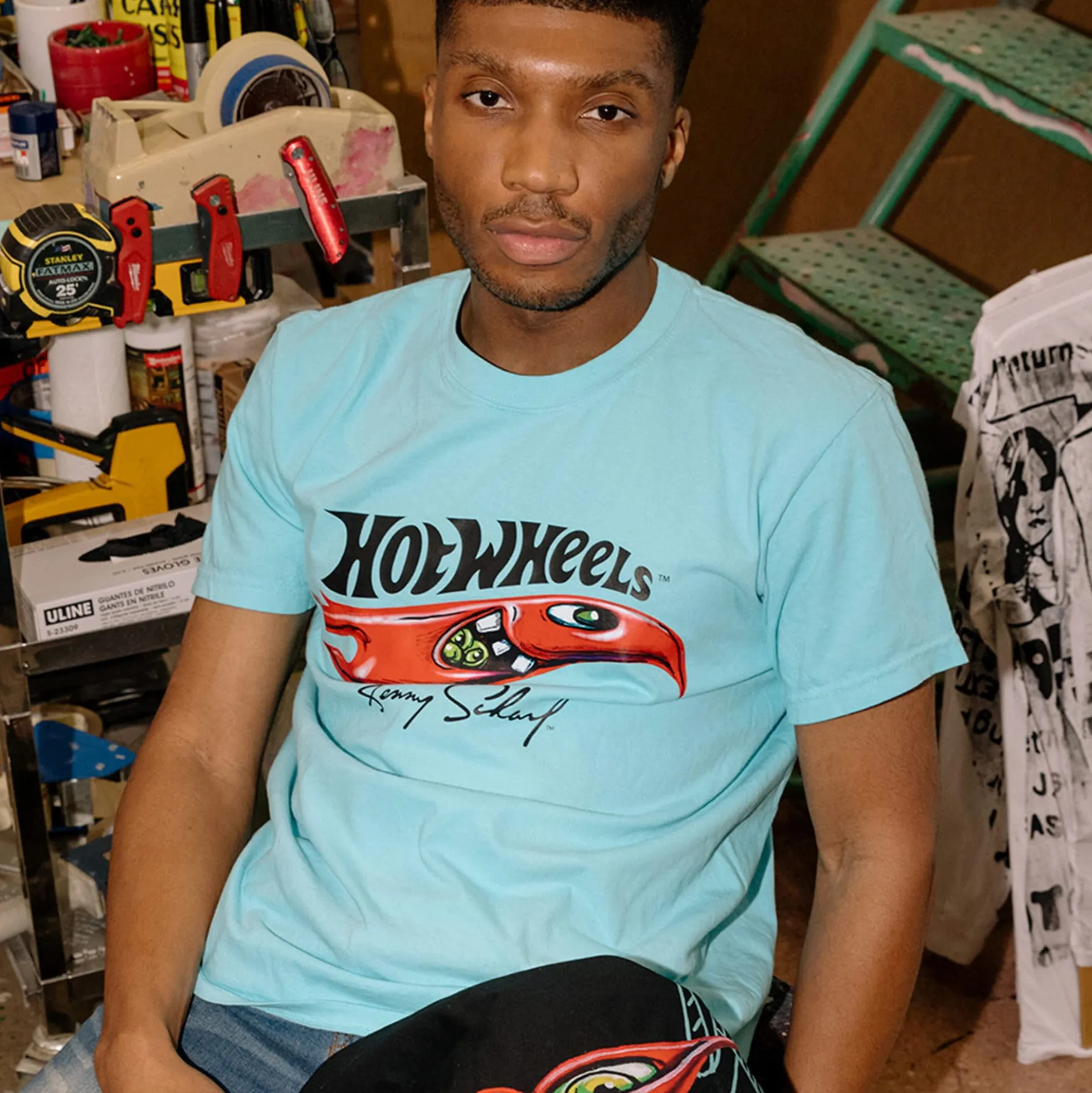 Hot Wheels x Kenny Scharf Blue T-Shirt