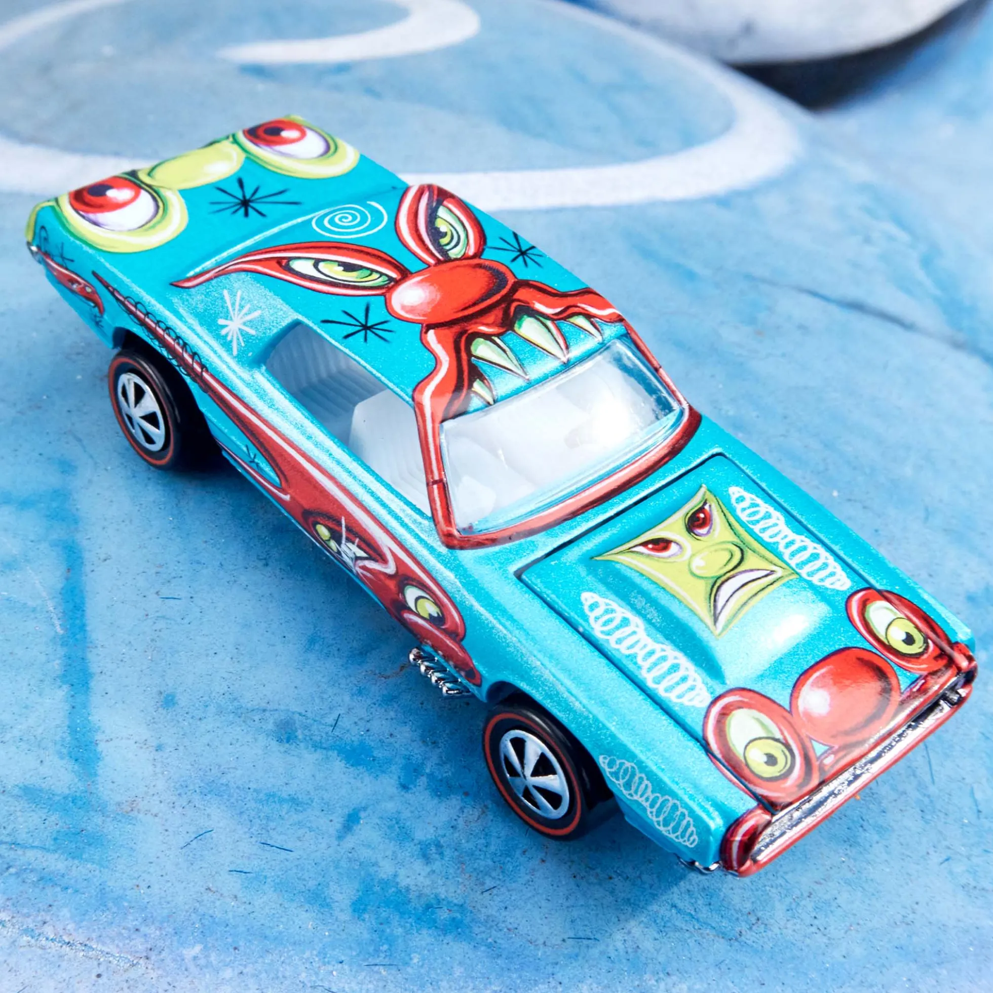 Hot Wheels x Kenny Scharf Signed Custom T-Bird