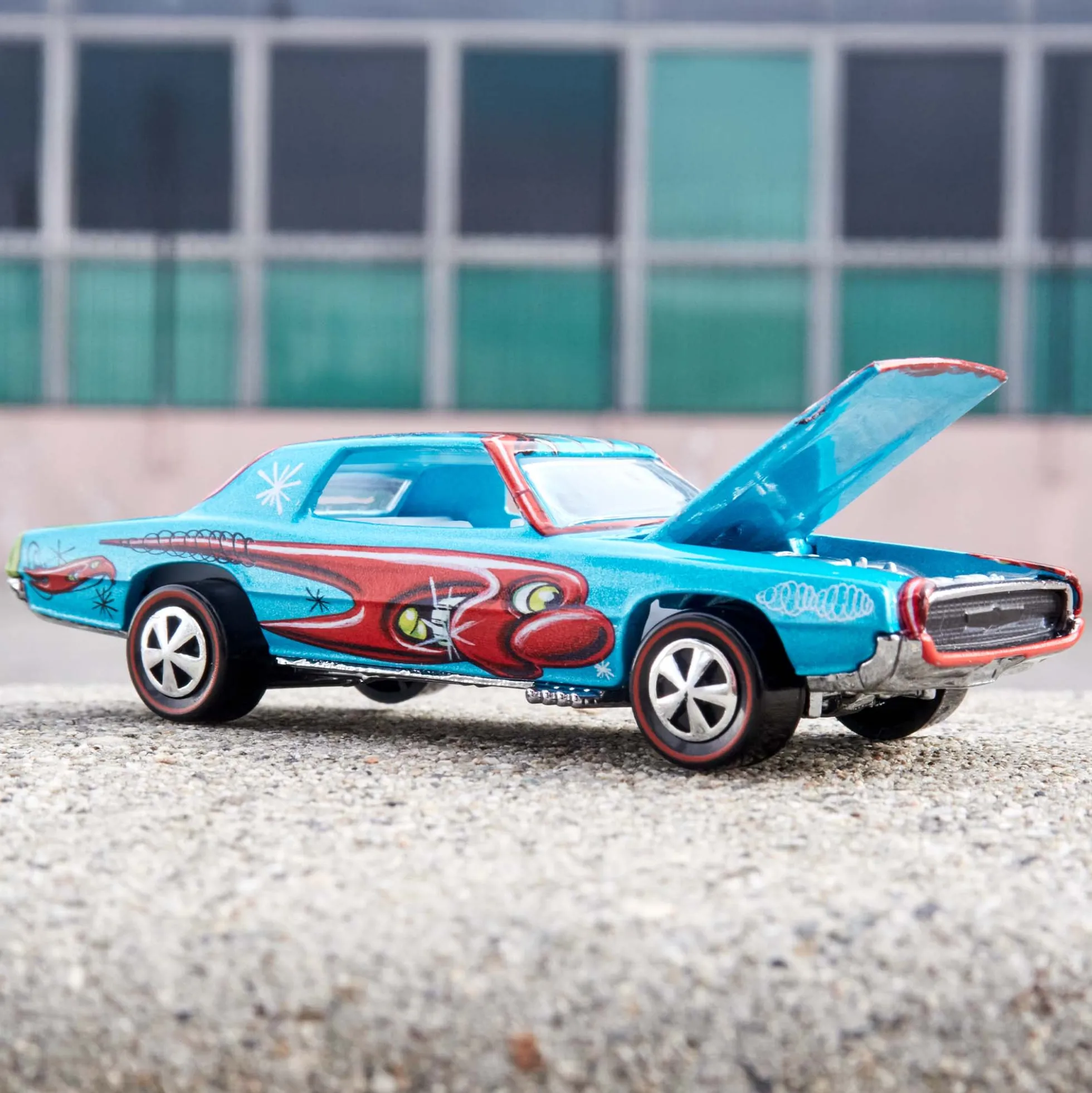 Hot Wheels x Kenny Scharf Signed Custom T-Bird