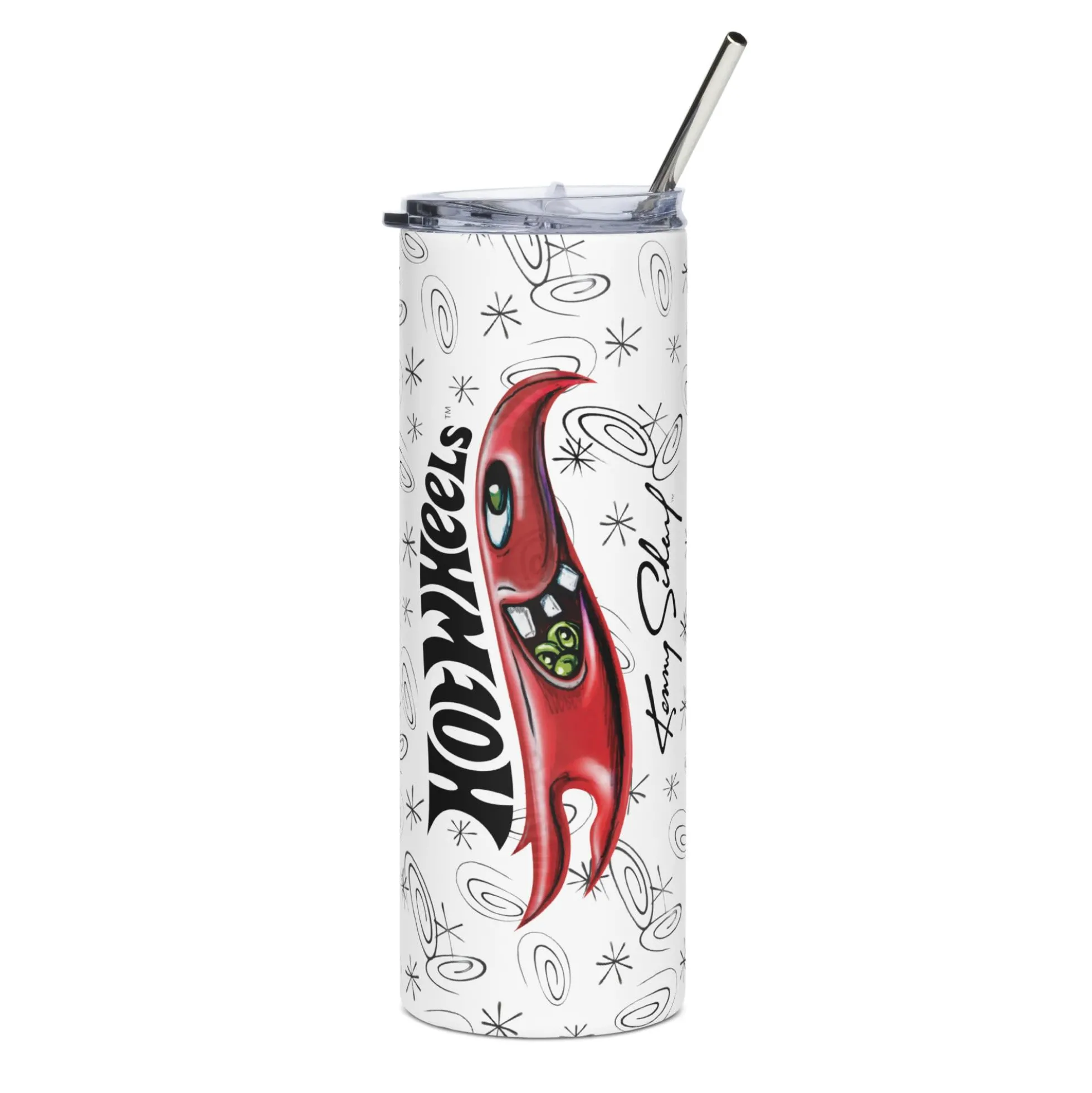Hot Wheels x Kenny Scharf White Tumbler