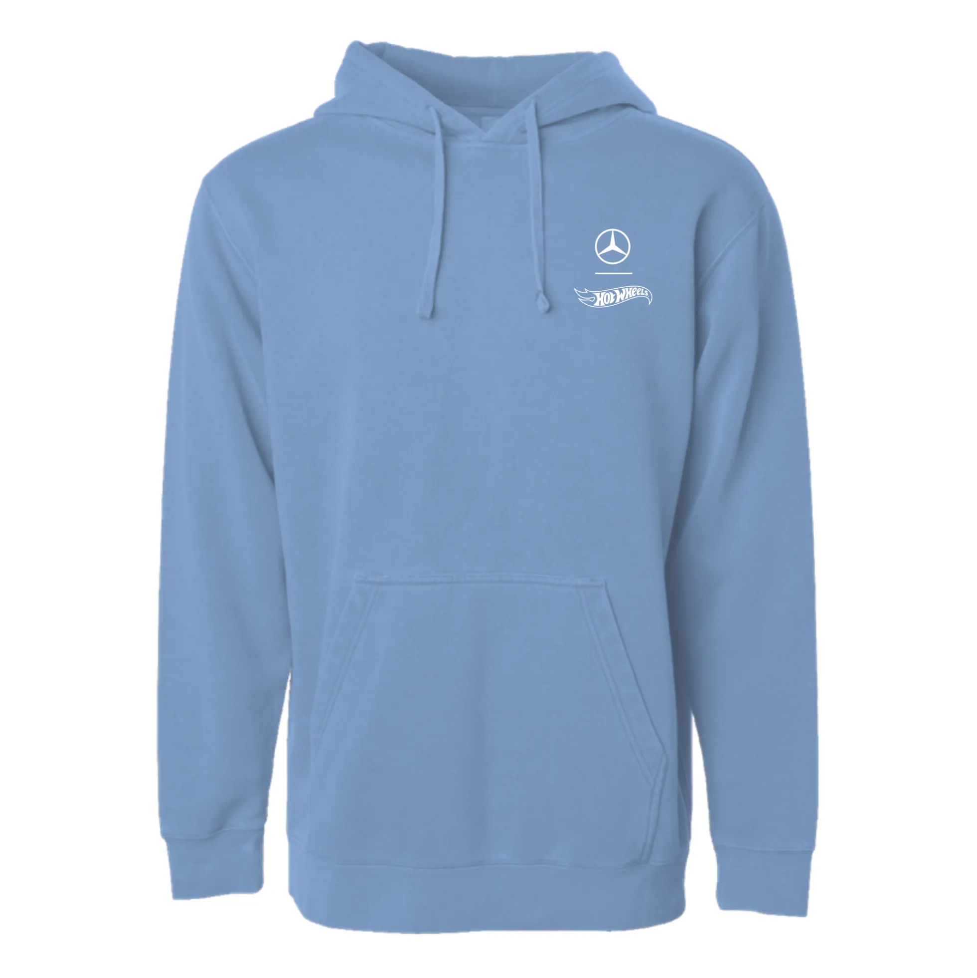 Hot Wheels x Mercedes Benz Embroidered Blue Hoodie