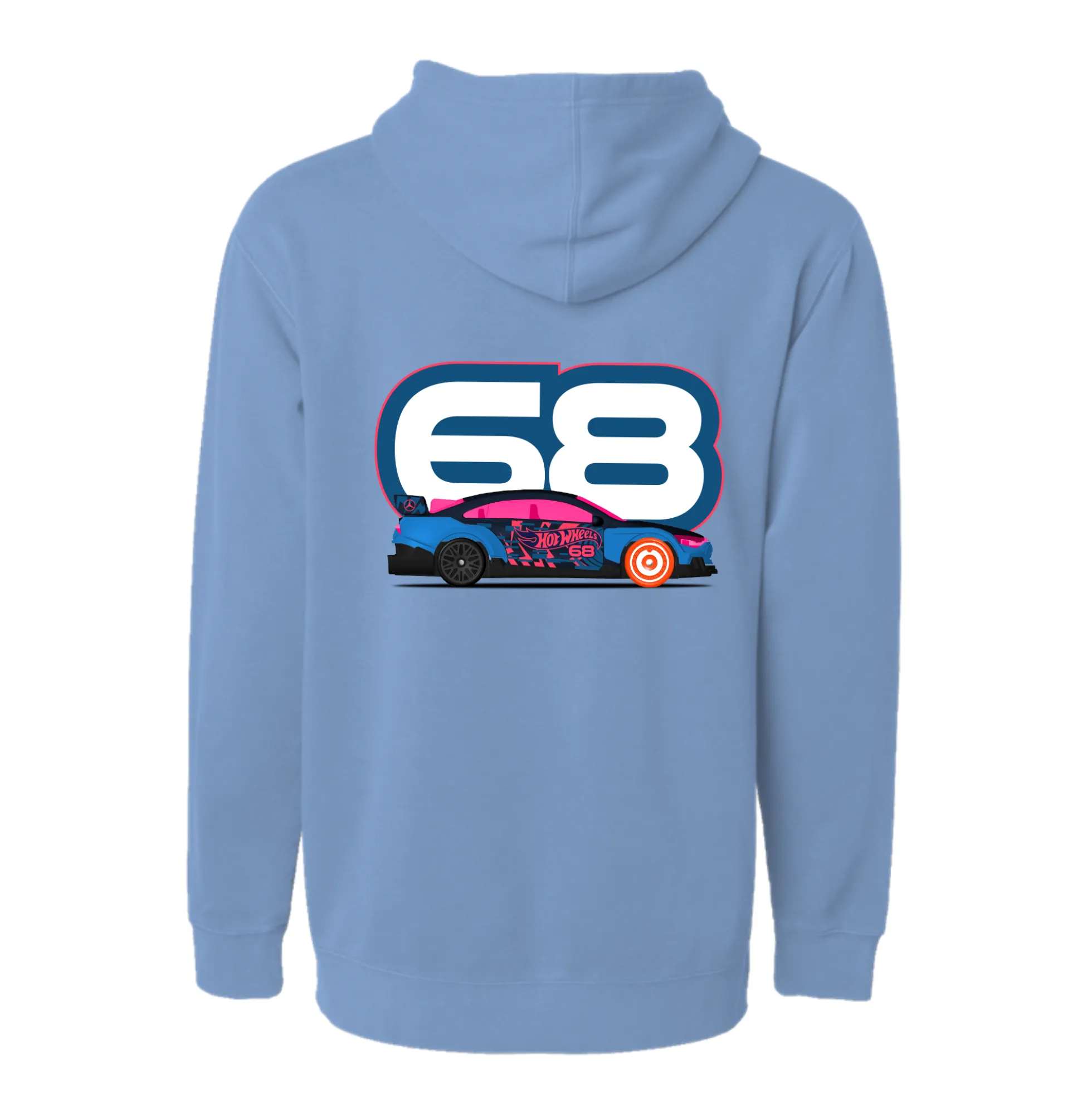 Hot Wheels x Mercedes Benz Embroidered Blue Hoodie