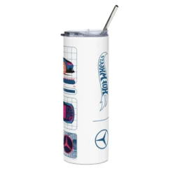 Hot Wheels x Mercedes Benz White Tumbler