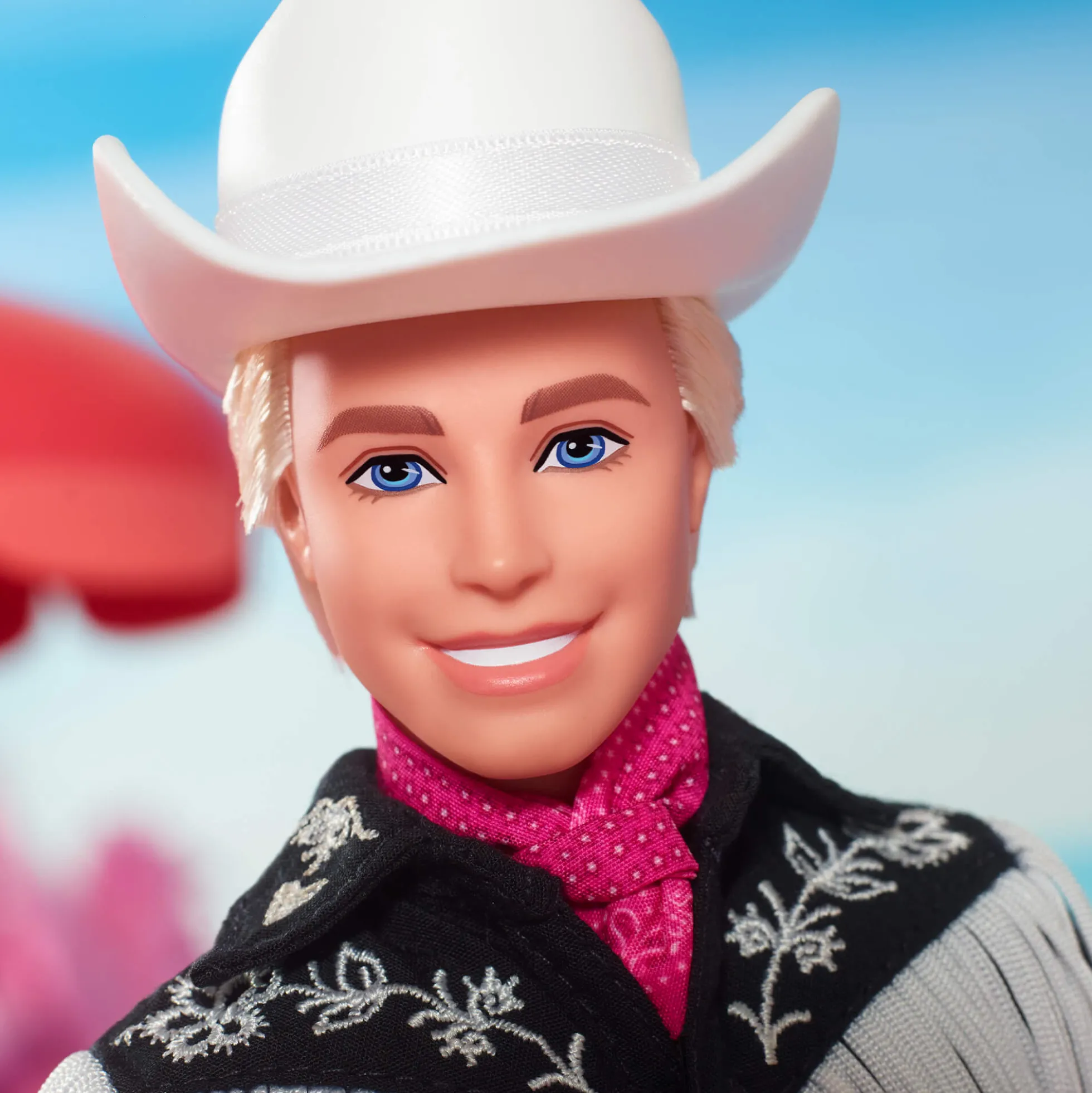 Ken Doll in Black and White Western Outfit – Barbie The Movie