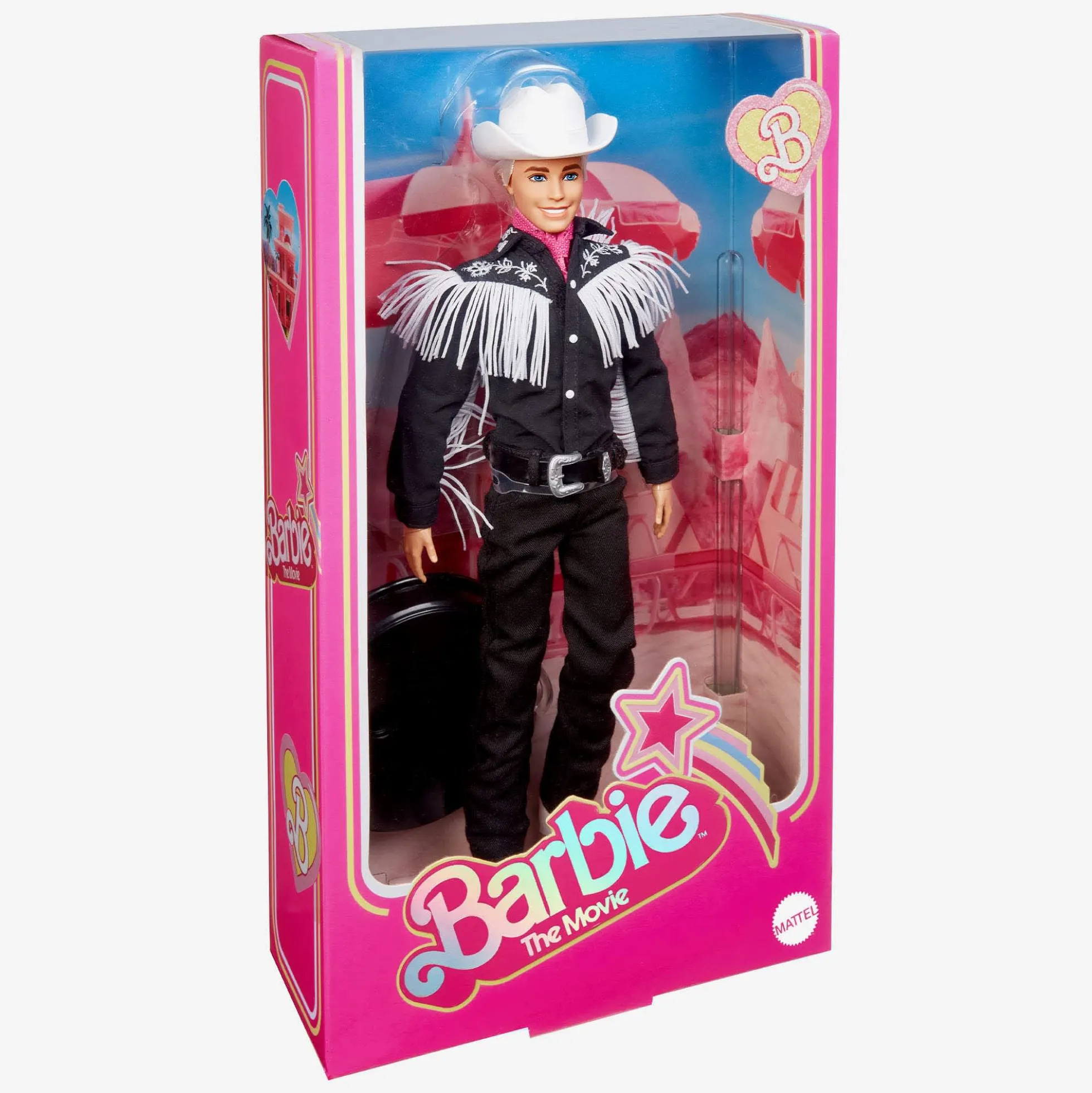 Ken Doll in Black and White Western Outfit – Barbie The Movie