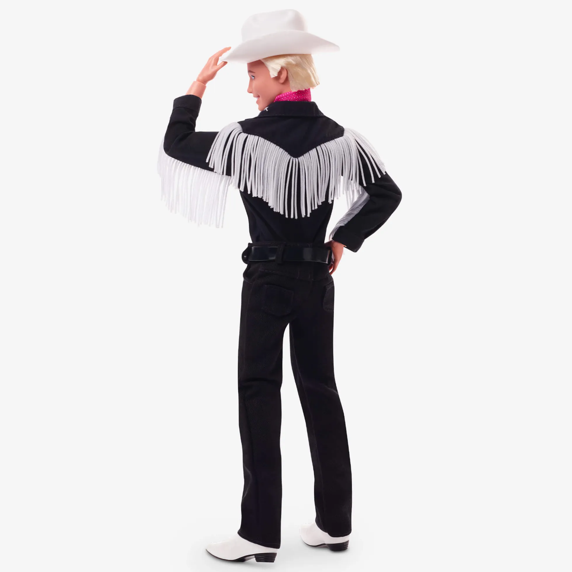 Ken Doll in Black and White Western Outfit – Barbie The Movie