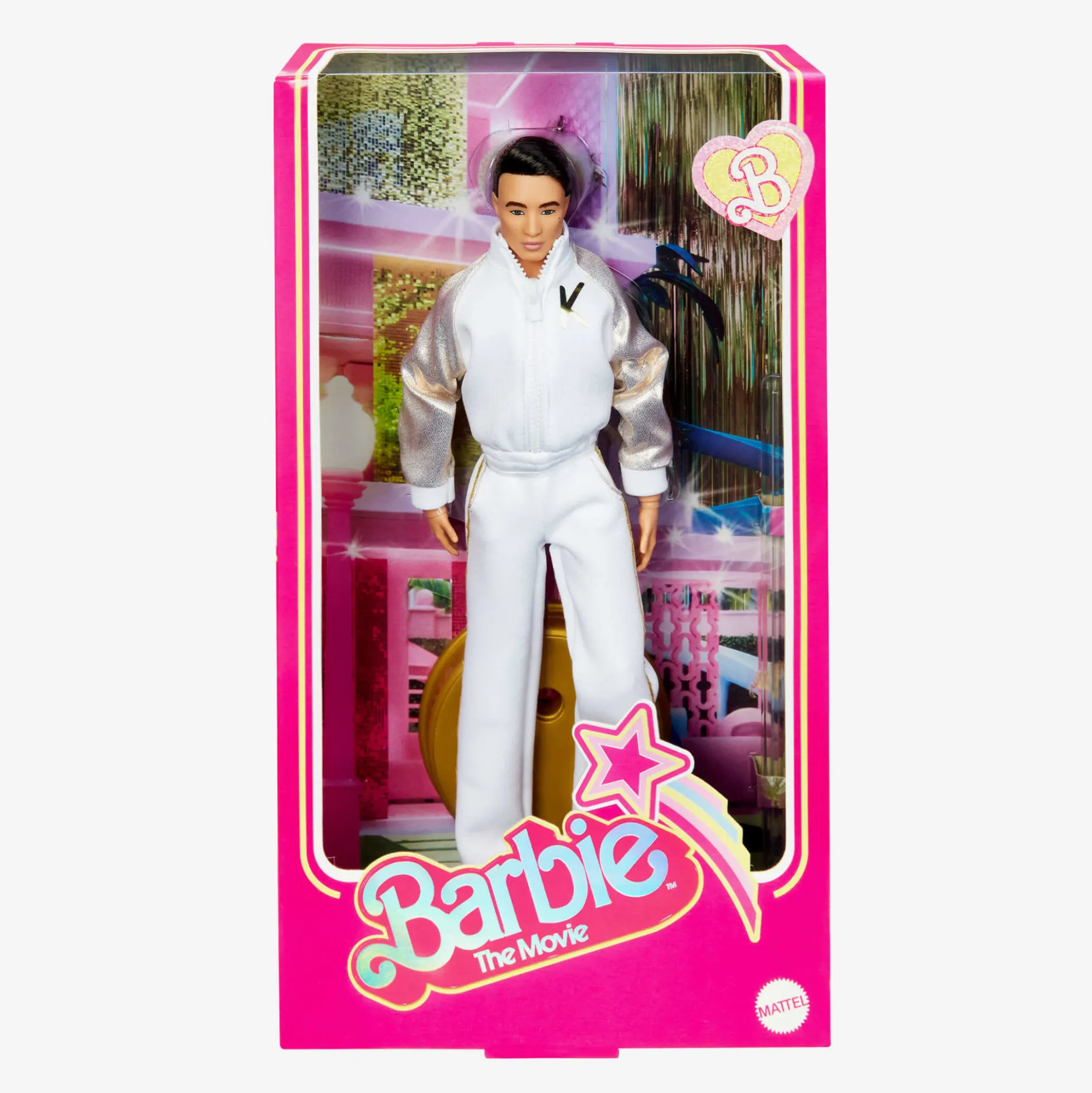 Ken Doll In White and Gold Tracksuit – Barbie The Movie