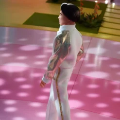 Ken Doll In White and Gold Tracksuit – Barbie The Movie