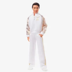 Ken Doll In White and Gold Tracksuit – Barbie The Movie