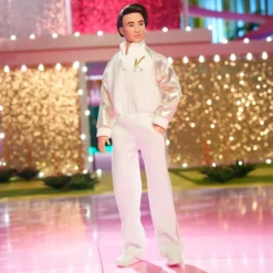 Ken Doll In White and Gold Tracksuit – Barbie The Movie