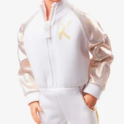 Ken Doll In White and Gold Tracksuit – Barbie The Movie
