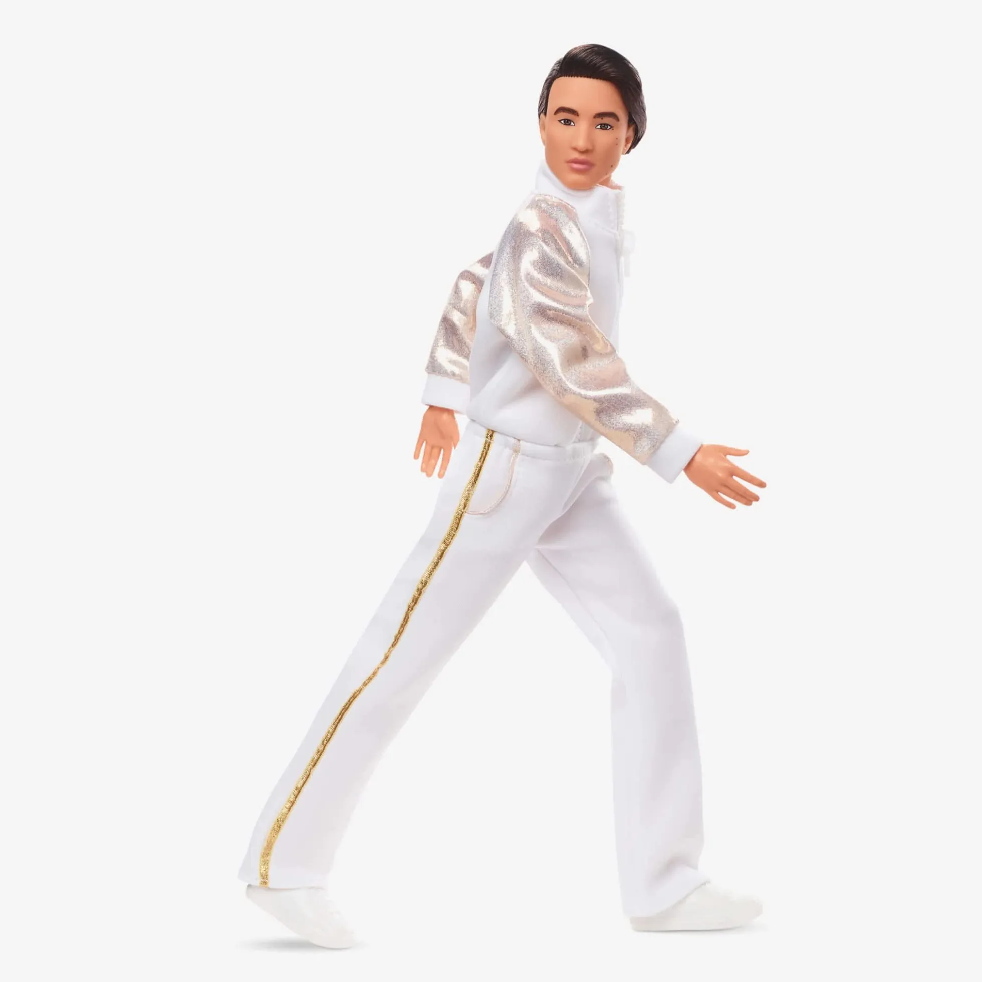 Ken Doll In White and Gold Tracksuit – Barbie The Movie