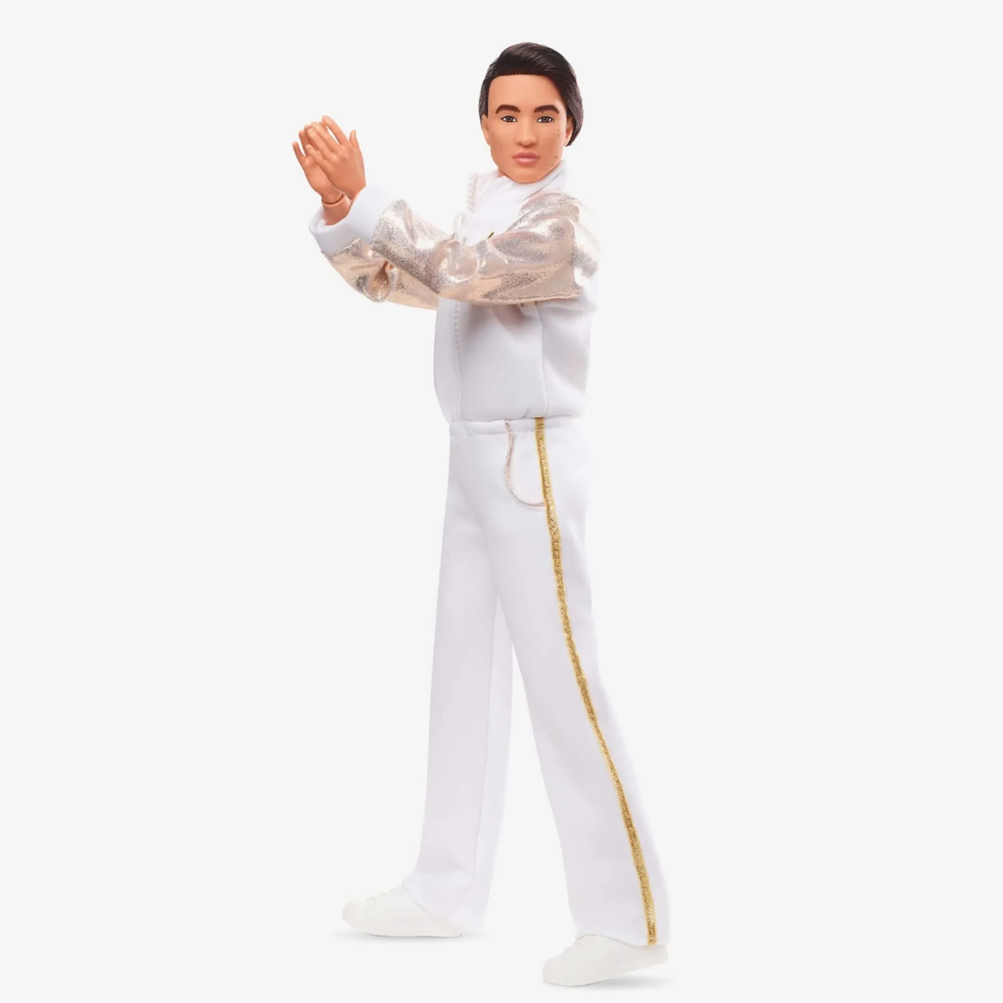 Ken Doll In White and Gold Tracksuit – Barbie The Movie