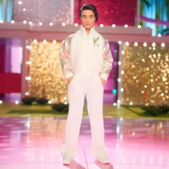 Ken Doll In White and Gold Tracksuit – Barbie The Movie