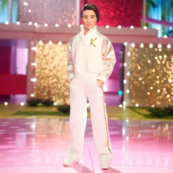 Ken Doll In White and Gold Tracksuit – Barbie The Movie