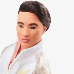 Ken Doll In White and Gold Tracksuit – Barbie The Movie