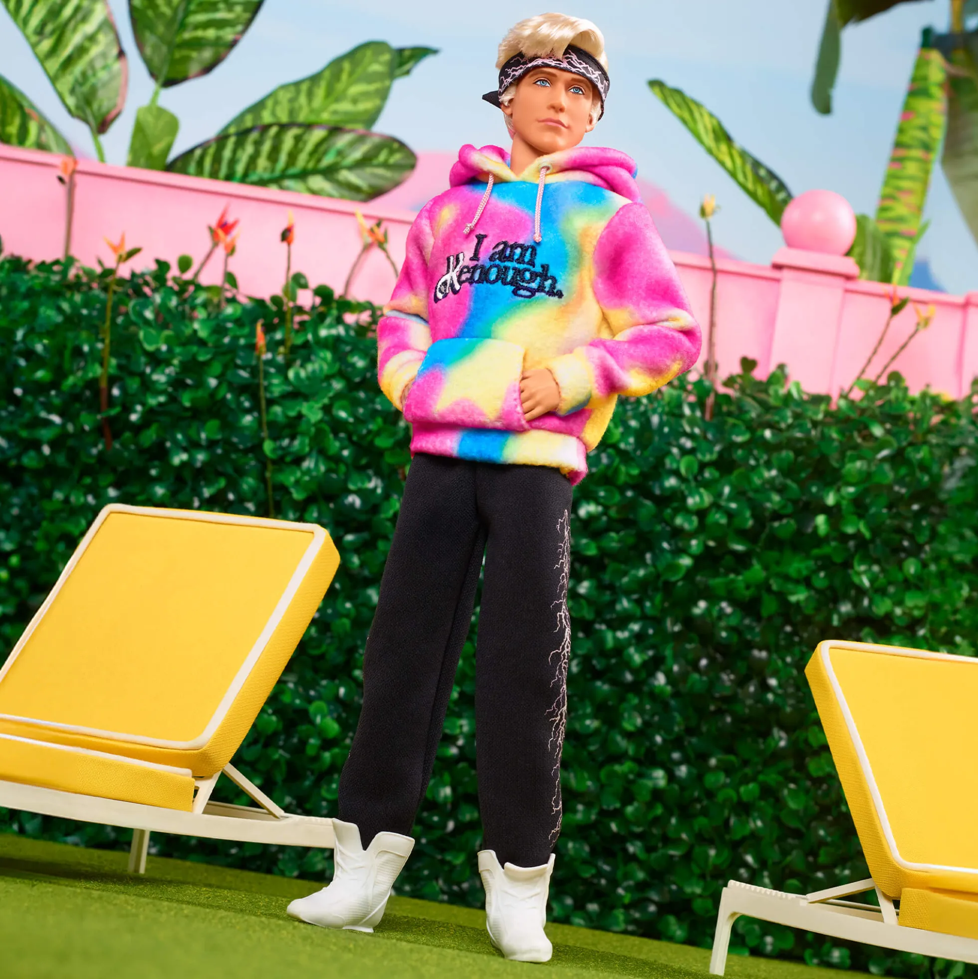 Ken Doll Wearing “I Am Kenough” Hoodie – Barbie The Movie