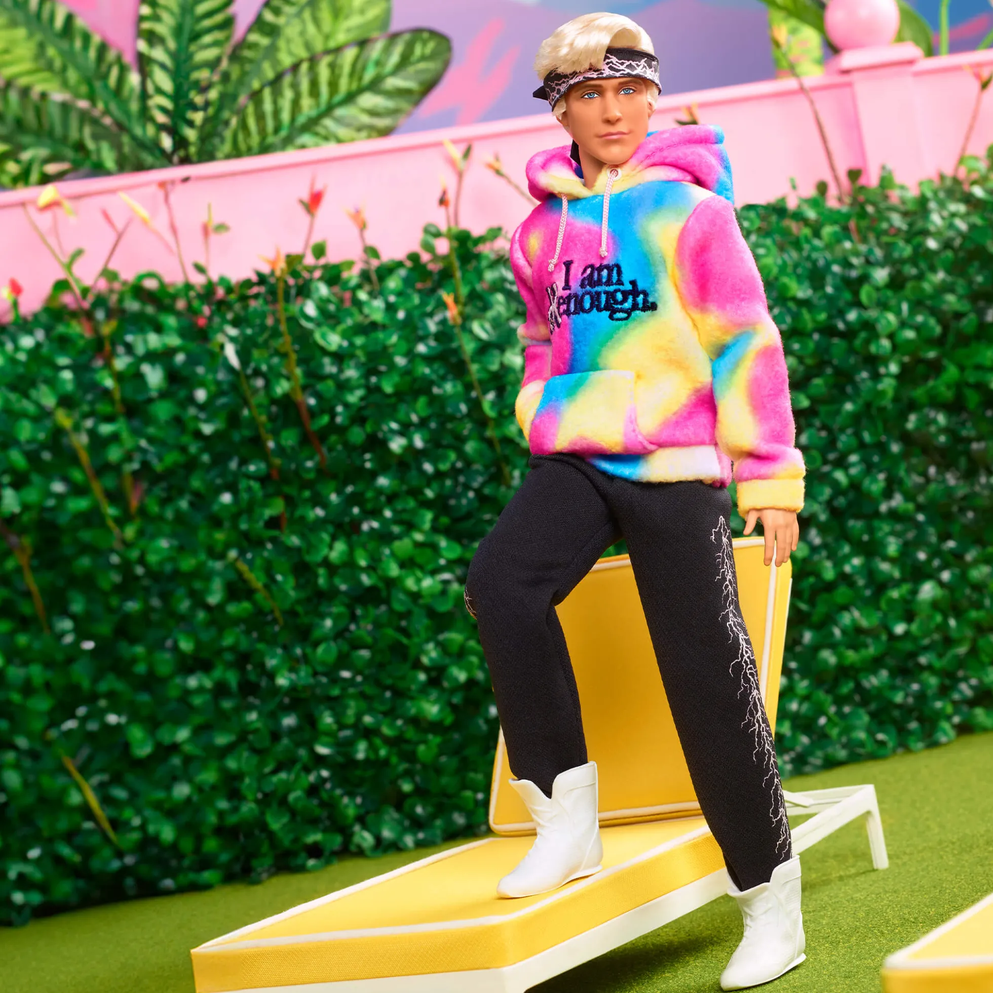 Ken Doll Wearing “I Am Kenough” Hoodie – Barbie The Movie