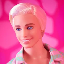 Ken Doll Wearing Pastel Striped Beach Matching Set – Barbie The Movie