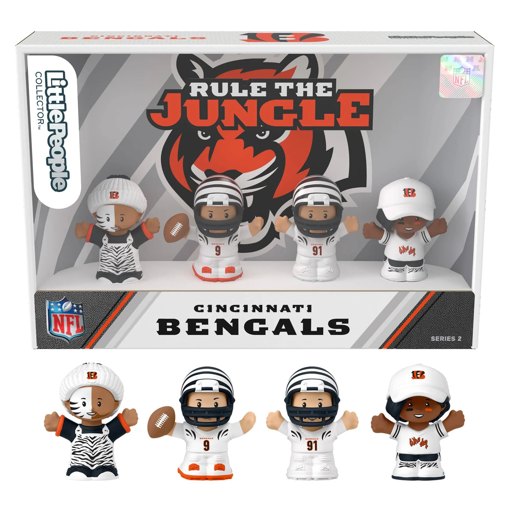 Little People Collector Cincinnati Bengals Alternate Jersey Figure Set
