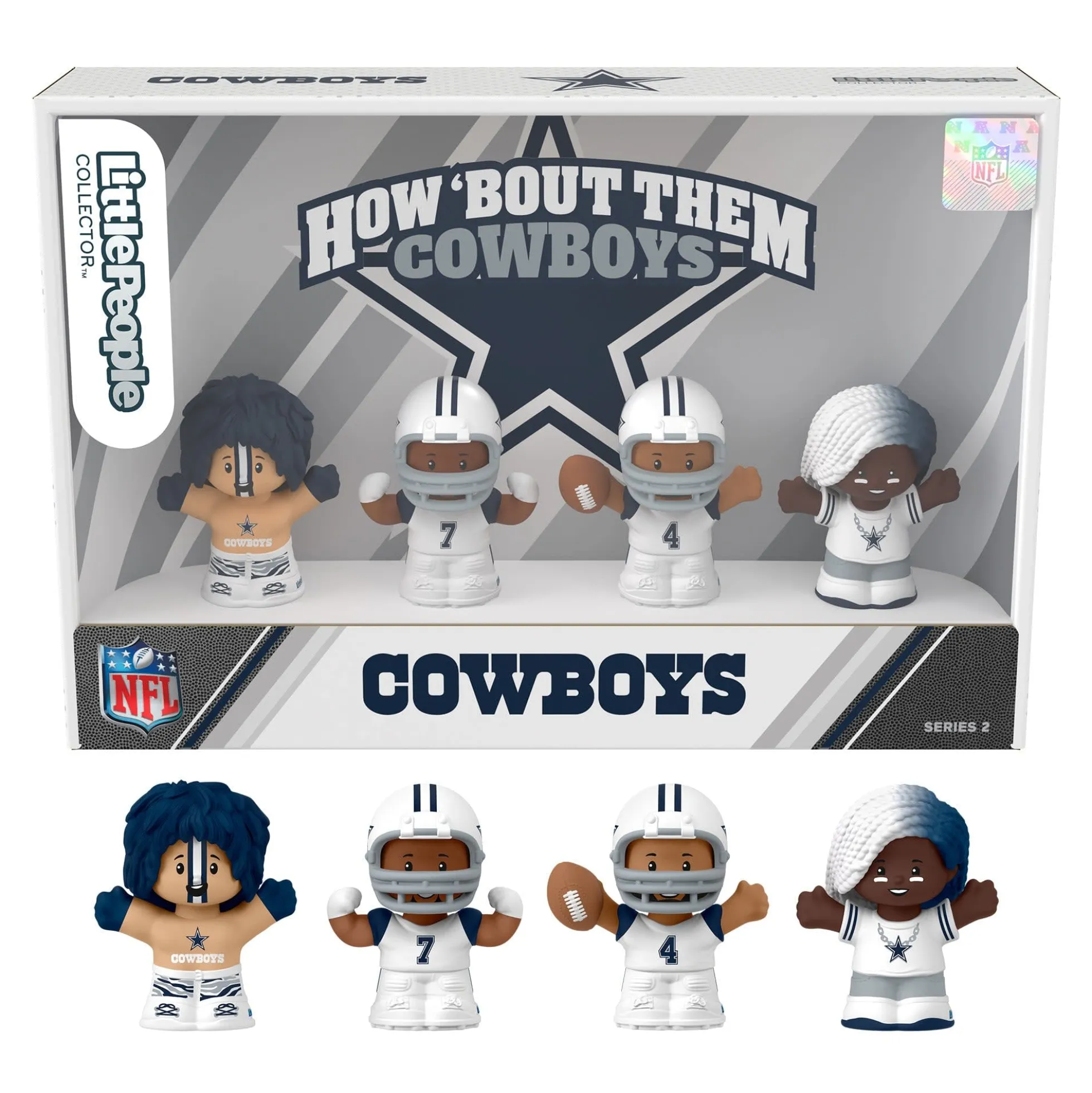 Little People Collector Dallas Cowboys Alternate Jersey Figure Set