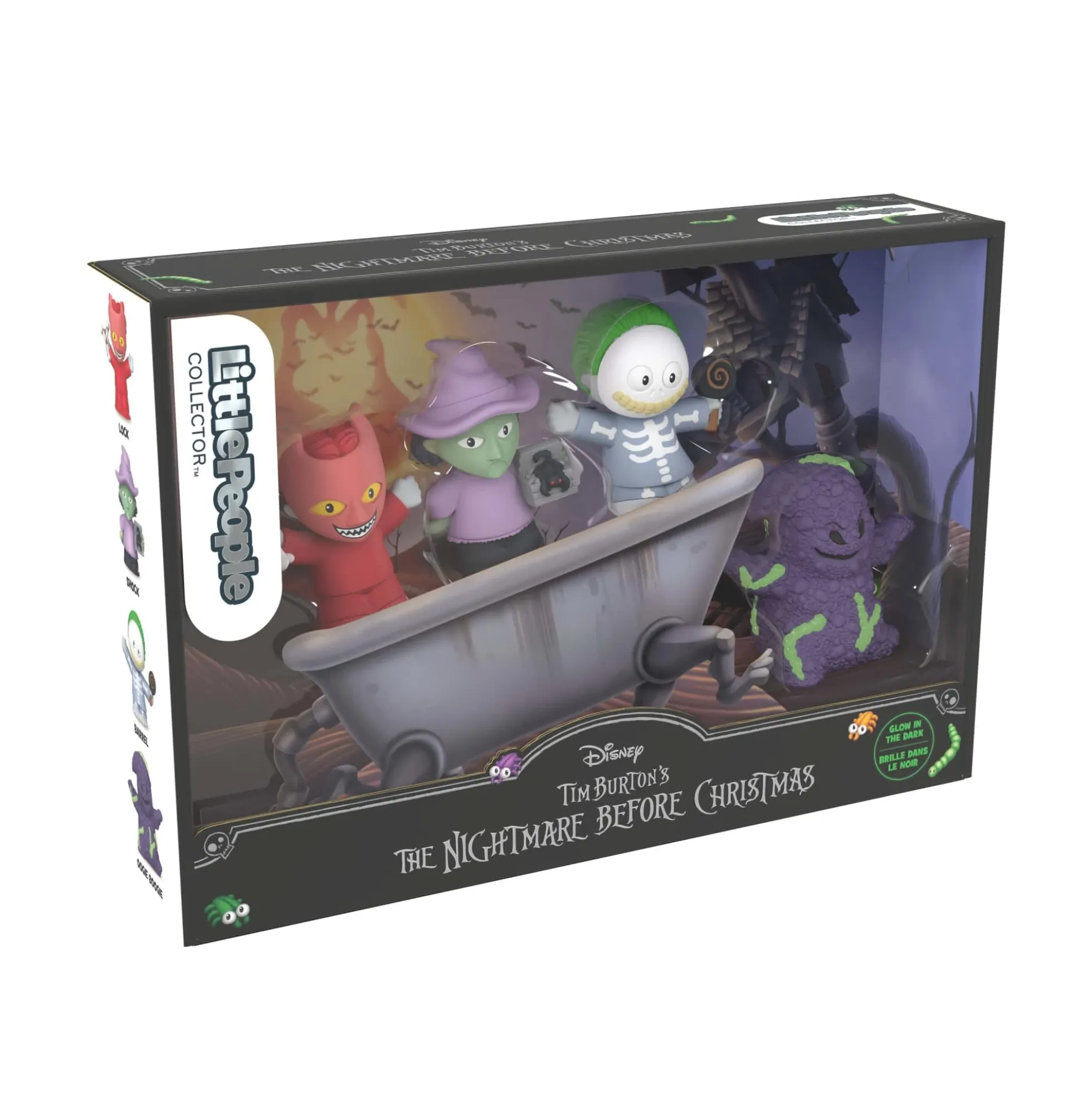 Little People Collector Disney Tim Burton’s The Nightmare Before Christmas Lock Shock & Barrel Set