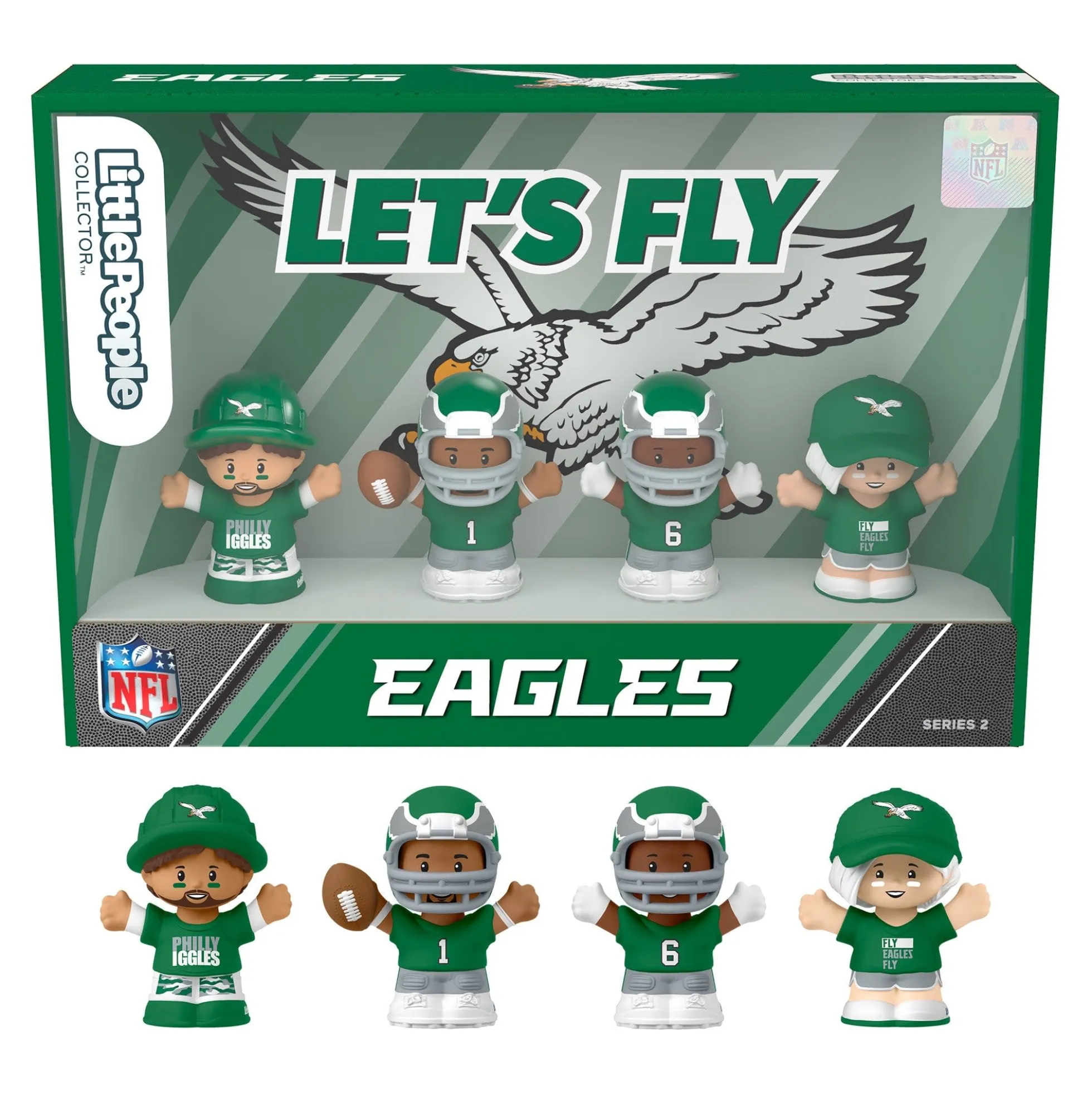 Little People Collector Philadelphia Eagles Alternate Jersey Figure Set