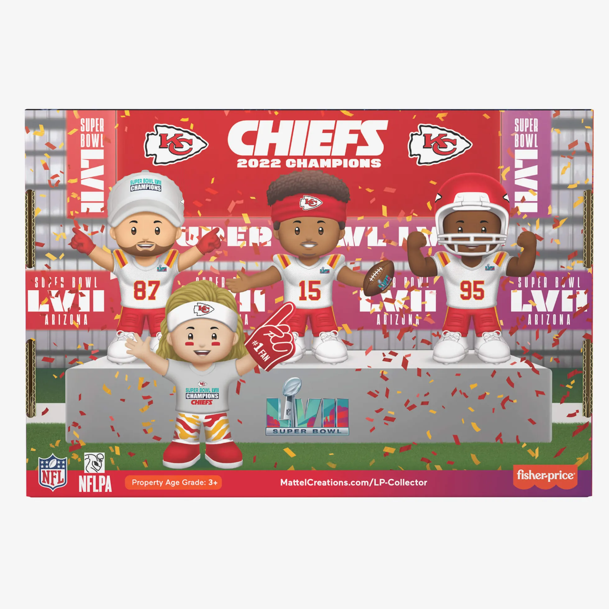Little People Collector Super Bowl LVII Champions Set Kansas City Chiefs