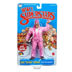 LJN WWE Superstars Jesse “The Body” Ventura Action Figure & Poster