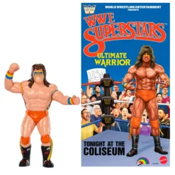 LJN WWE Superstars Ultimate Warrior Action Figure & Poster