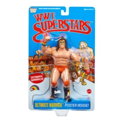 LJN WWE Superstars Ultimate Warrior Action Figure & Poster