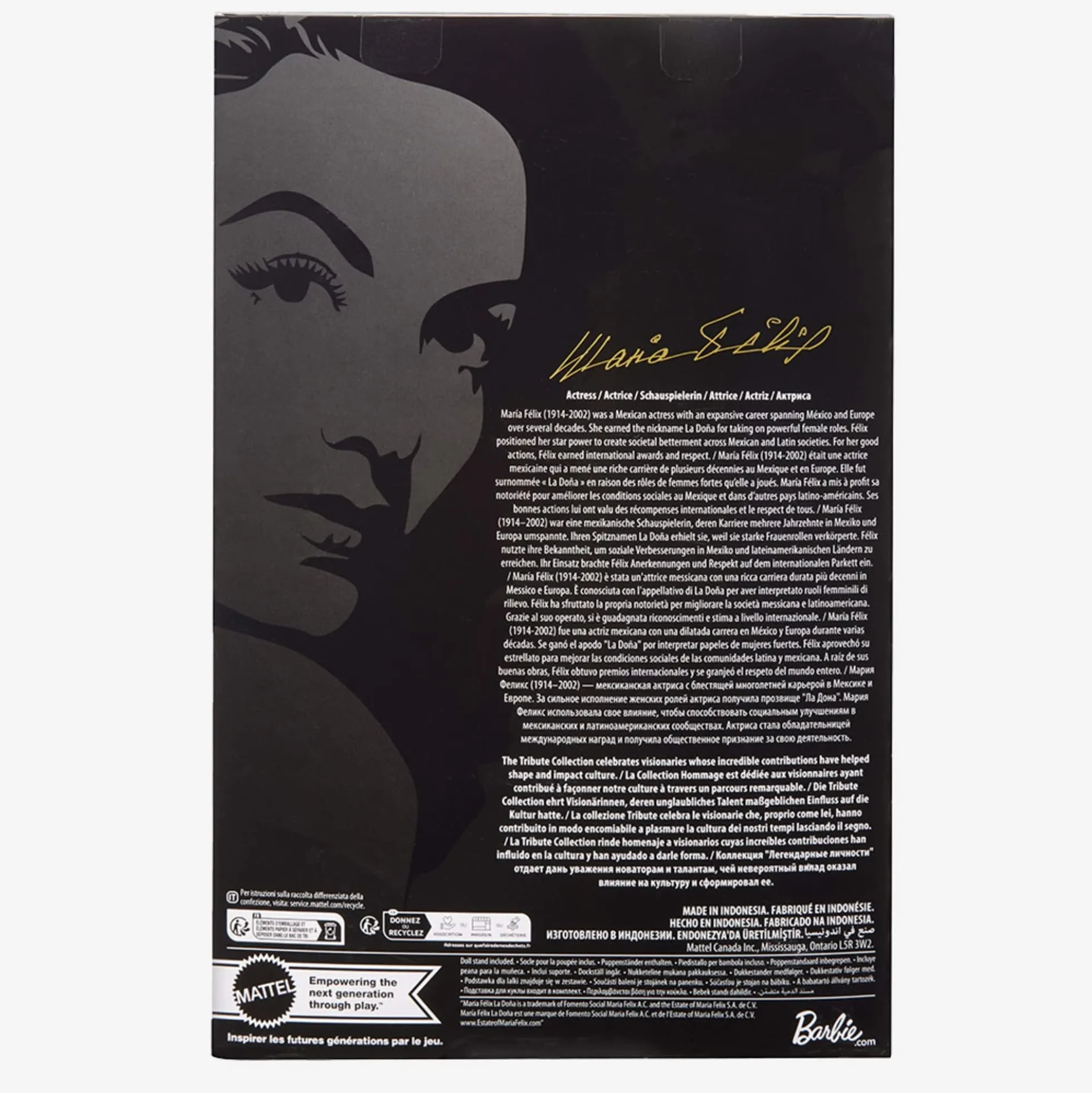 María Félix BARBIE Tribute Collection Doll