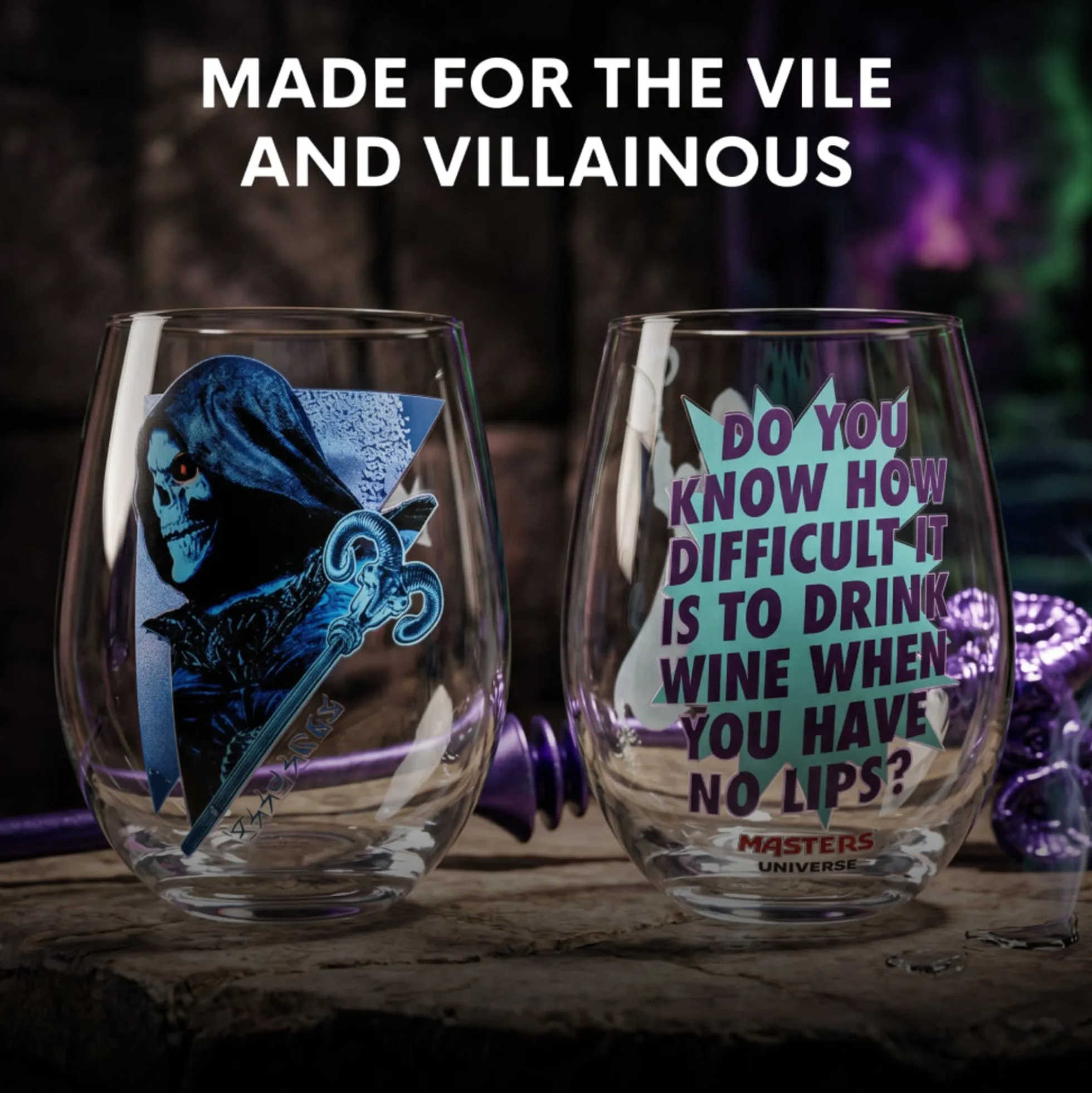 Masters of the Universe™ 2026 Movie Skeletor™ Stemless Glasses (Mattel Creations)