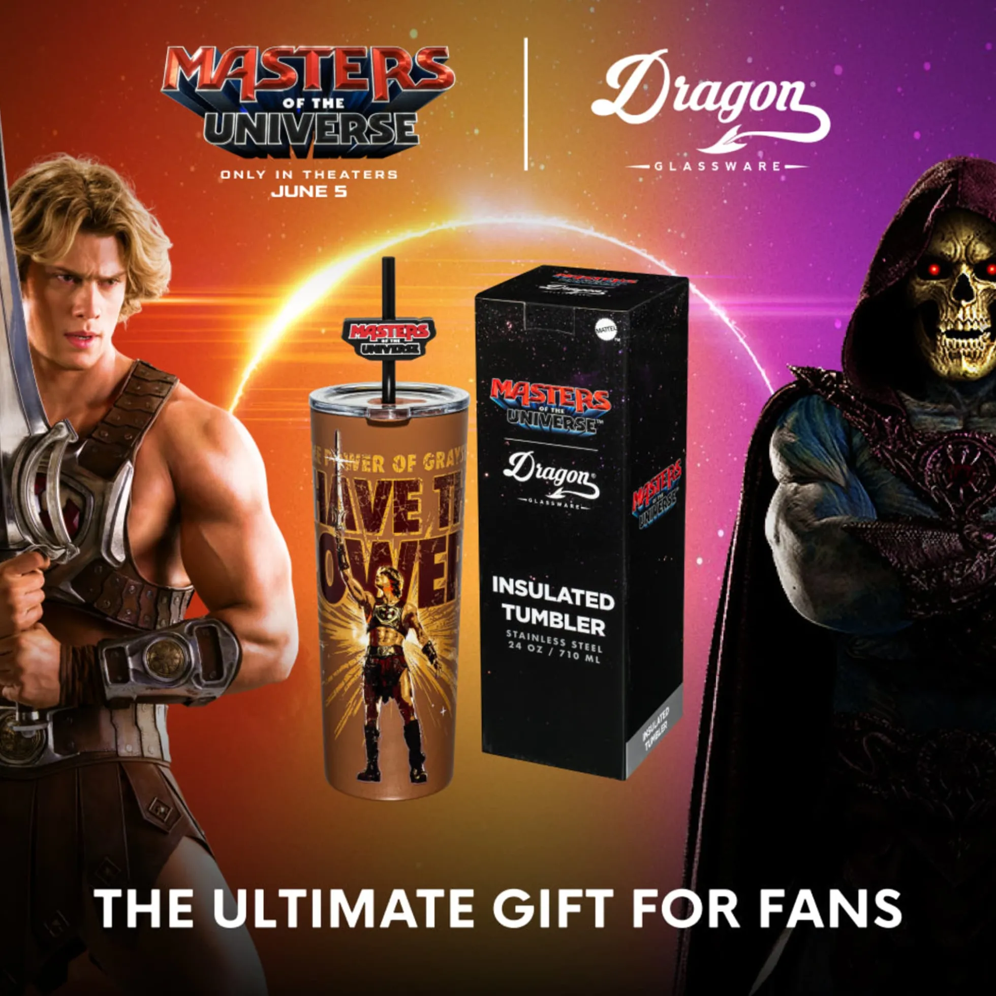Masters of the Universe™ 2026 Movie Tumbler - I Have The Power (Mattel Creations)