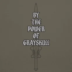 Masters of the Universe By the Power of Grayskull Green T-shirt