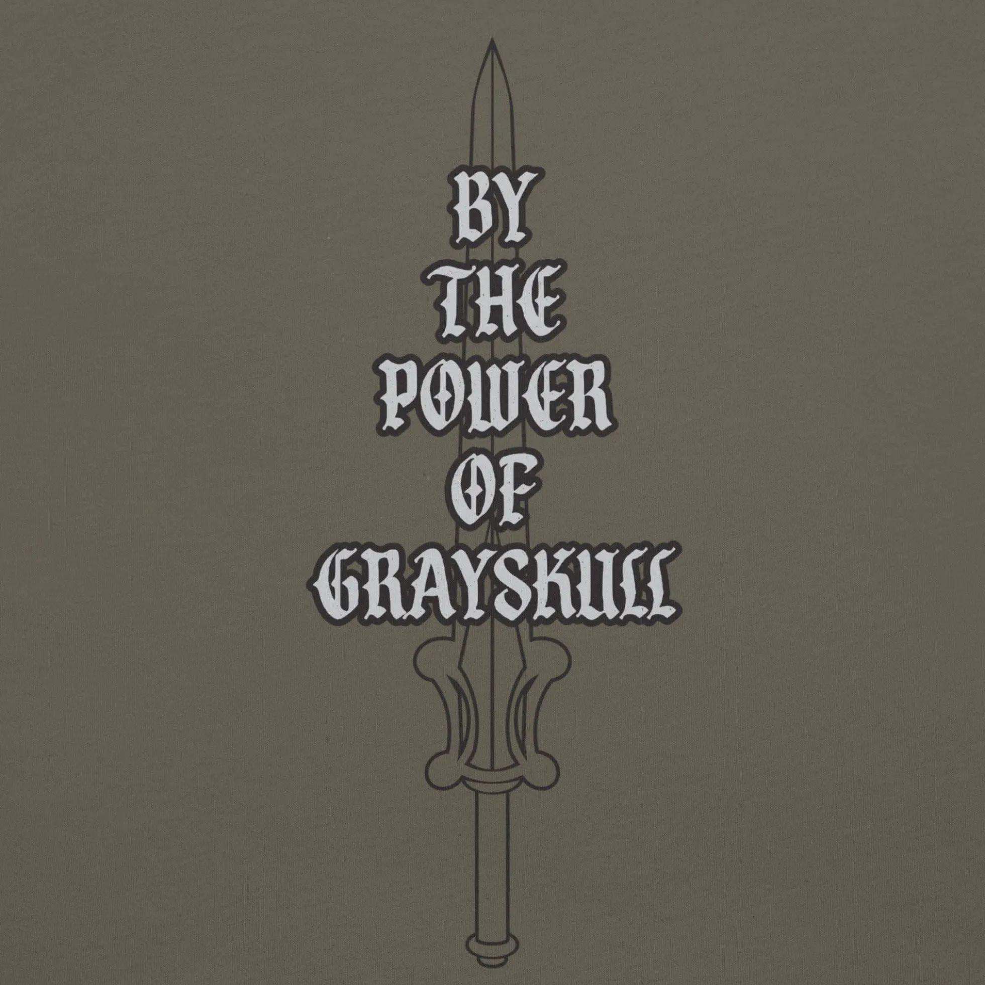 Masters of the Universe By the Power of Grayskull Green T-shirt