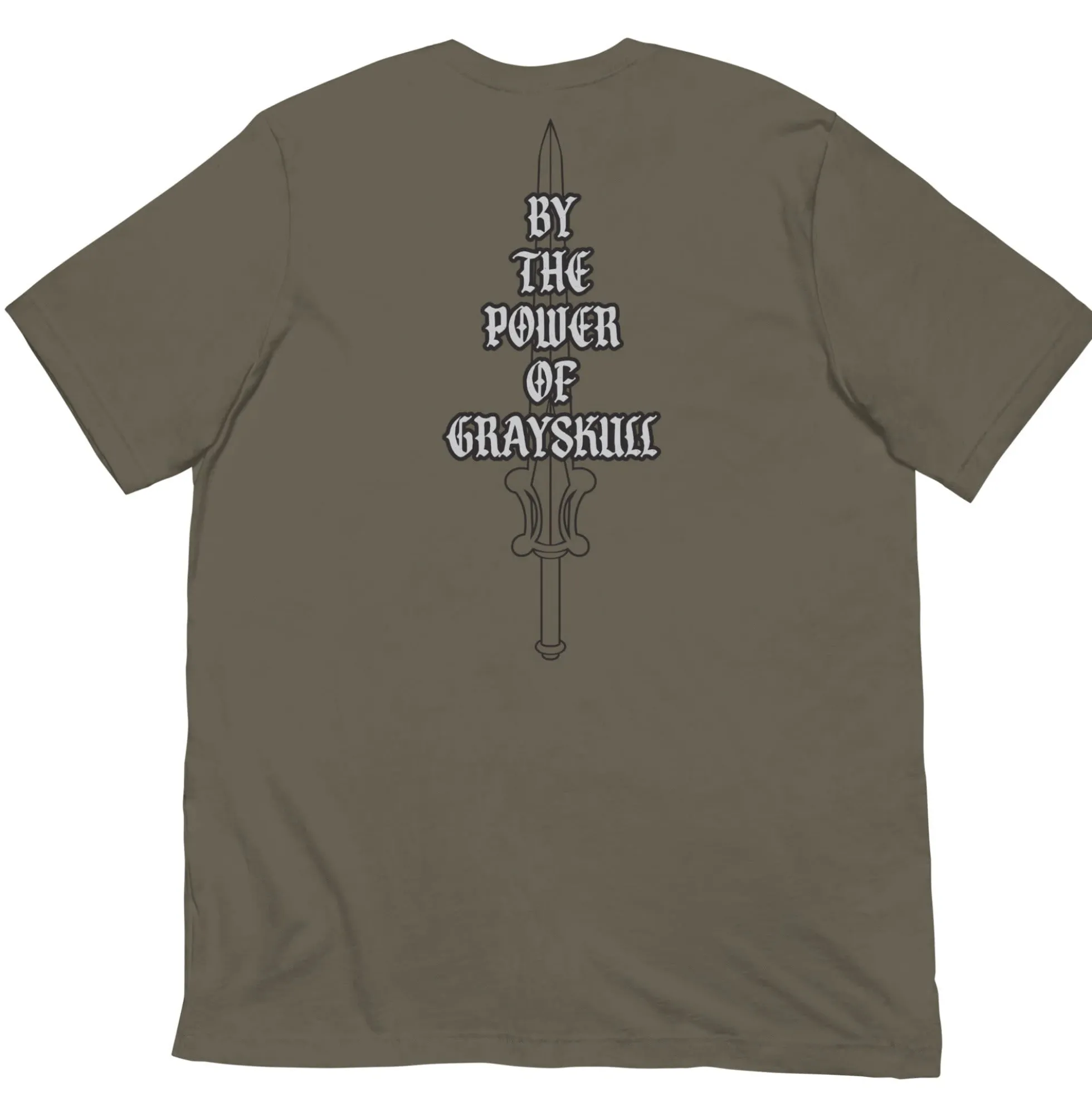 Masters of the Universe By the Power of Grayskull Green T-shirt