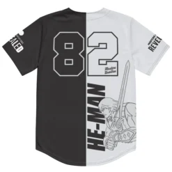 Masters of the Universe Club Heroic Warriors He-Man Multi Baseball Jersey