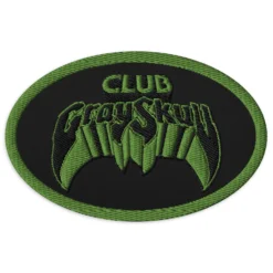Masters of the Universe Club Grayskull Black Embroidered Patch