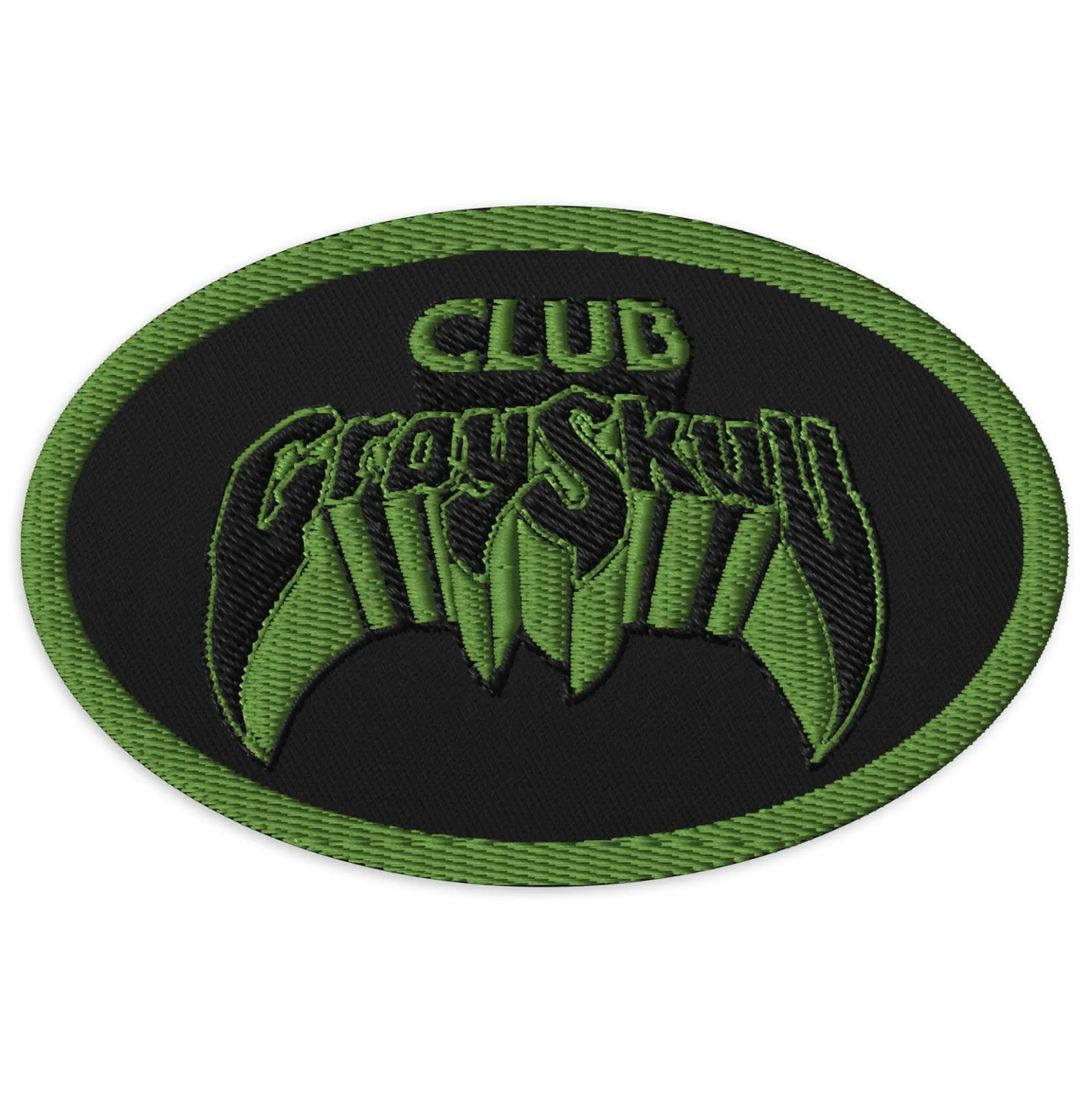 Masters of the Universe Club Grayskull Black Embroidered Patch